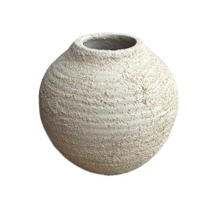 textured sphere vase